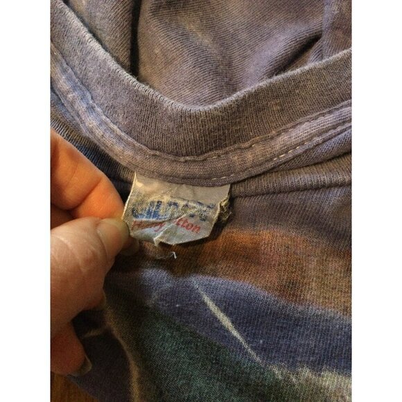 The Mountain Wolf Dreamcatcher Graphic T-Shirt XXL Purple Tie Dye Wolves - Picture 4 of 7